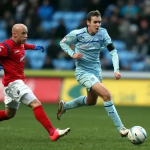 Blair Adams Evades Luke Rodgers: Coventry City vs Shrewsbury Town, Npower League One Blair Adams Evades Luke Rodgers: Coventry City vs Shrewsbury Town, Npower League One