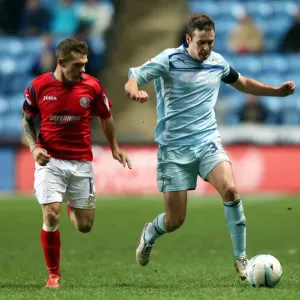 Blair Adams Outmaneuvers Jon Taylor: Coventry City vs. Shrewsbury Town in Npower League One Clash at Ricoh Arena Blair Adams Outmaneuvers Jon Taylor: Coventry City vs. Shrewsbury Town in Npower League One Clash at Ricoh Arena