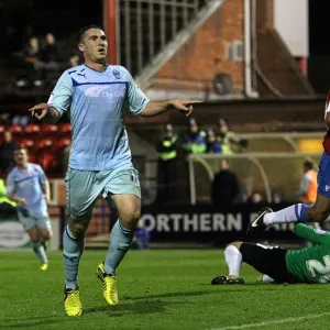 Callum Ball Scores Second Goal for Coventry City in Johnstones Paint Trophy Match against York City Callum Ball Scores Second Goal for Coventry City in Johnstones Paint Trophy Match against York City