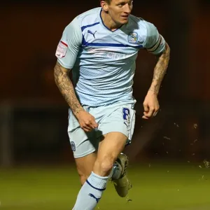 Carl Baker in Action: Coventry City vs Colchester United, Football League One, Weston Homes Community Stadium (November 2012) Carl Baker in Action: Coventry City vs Colchester United, Football League One, Weston Homes Community Stadium (November 2012)