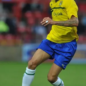 Carl Baker in Action: Coventry City vs Wrexham Pre-Season Friendly at The Racecourse Ground Carl Baker in Action: Coventry City vs Wrexham Pre-Season Friendly at The Racecourse Ground