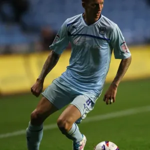 Carl Baker Fights for Coventry City in Capital One Cup Clash Against Birmingham City at Ricoh Arena Carl Baker Fights for Coventry City in Capital One Cup Clash Against Birmingham City at Ricoh Arena
