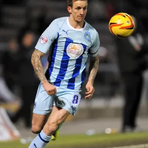 Carl Baker at Sixfields: Coventry City vs Rotherham United, Sky Bet League One (November 26, 2013)