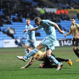 Carl Dickinson's Shot: Coventry City vs Colchester United in Npower League One at Ricoh Arena Carl Dickinson's Shot: Coventry City vs Colchester United in Npower League One at Ricoh Arena