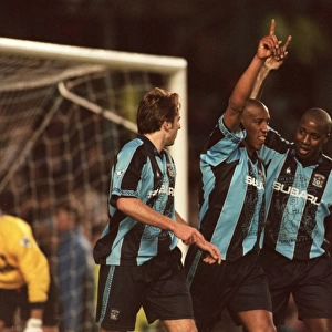 Action from 90s Photographic Print Collection: FA Carling Premiership - Coventry City v Arsenal