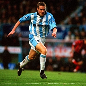 Chasing Glory: Coventry City vs Manchester City - Barry Quinn Pursues the Game-Changing Through Ball (FA Carling Premiership, 01-01-2001)