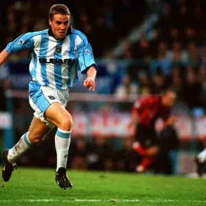 Chasing Glory: Coventry City vs Manchester City - Barry Quinn Pursues the Game-Changing Through Ball (FA Carling Premiership, 01-01-2001) Chasing Glory: Coventry City vs Manchester City - Barry Quinn Pursues the Game-Changing Through Ball (FA Carling Premiership, 01-01-2001)