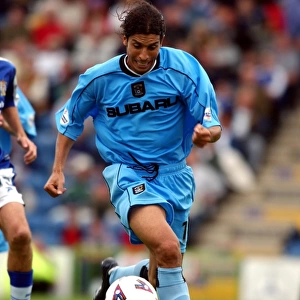 Chippo in Action: Coventry City's Youssef Leads the Charge Against Stockport County (August 11, 2001, Nationwide League Division One)