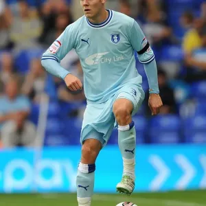 Chris Hussey of Coventry City Facing Off Against Birmingham City in Npower Championship Action at St. Andrew's