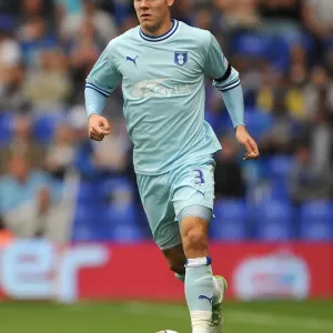 Chris Hussey vs. Birmingham City: Coventry City's Defender Faces Off in the 2011-12 Npower Championship Match at St. Andrew's