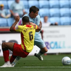 Clash of the Captains: Jutkiewicz vs Mariappa in Coventry City vs Watford (Npower Championship, 20-08-2011, Ricoh Arena) Clash of the Captains: Jutkiewicz vs Mariappa in Coventry City vs Watford (Npower Championship, 20-08-2011, Ricoh Arena)