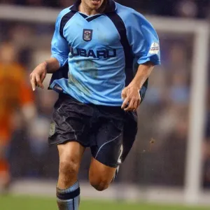 Clash in Division One: Coventry City vs Derby County (21-12-2002) - Craig Pead's Intense Moment Clash in Division One: Coventry City vs Derby County (21-12-2002) - Craig Pead's Intense Moment