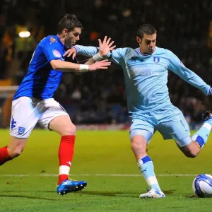 Clash at Fratton Park: A Battle Between Lukas Jutkiewicz and Greg Halford in Coventry City vs. Portsmouth, Npower Championship (03-12-2011) Clash at Fratton Park: A Battle Between Lukas Jutkiewicz and Greg Halford in Coventry City vs. Portsmouth, Npower Championship (03-12-2011)