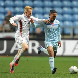 Clash at Ricoh Arena: Jordan Clarke vs Mark Duffy - Coventry City vs Scunthorpe United Clash at Ricoh Arena: Jordan Clarke vs Mark Duffy - Coventry City vs Scunthorpe United
