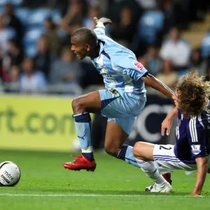 Clinton Morrison vs Fabricio Coloccini: Coventry City vs Newcastle United in Carling Cup Second Round Clinton Morrison vs Fabricio Coloccini: Coventry City vs Newcastle United in Carling Cup Second Round