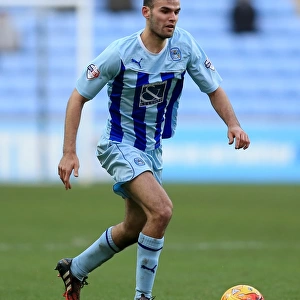 Conor Thomas in Action: Coventry City vs Chesterfield, Sky Bet League One at Ricoh Arena