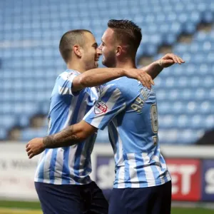 Coventry City: Armstrong and Cole Celebrate Historic Third Goal Against Barnsley (Sky Bet League One) Coventry City: Armstrong and Cole Celebrate Historic Third Goal Against Barnsley (Sky Bet League One)