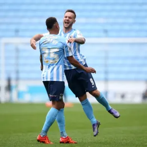 Coventry City: Armstrong and Murphy Celebrate First Goal in Sky Bet League One Victory over Shrewsbury Town (Ricoh Arena) Coventry City: Armstrong and Murphy Celebrate First Goal in Sky Bet League One Victory over Shrewsbury Town (Ricoh Arena)