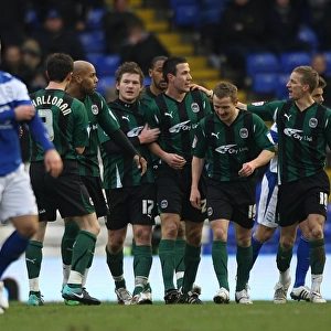 Coventry City Celebrate Second Goal Against Birmingham City in FA Cup Fourth Round