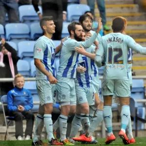 Coventry City Celebrates Second Goal against Peterborough United (Sky Bet League One) Coventry City Celebrates Second Goal against Peterborough United (Sky Bet League One)