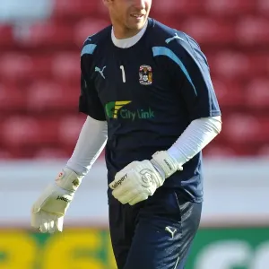 Coventry City FC: Joe Murphy in Pre-Match Warm-Up at Oakwell Stadium Before Barnsley Clash (Npower Football League Championship, 01-10-2011) Coventry City FC: Joe Murphy in Pre-Match Warm-Up at Oakwell Stadium Before Barnsley Clash (Npower Football League Championship, 01-10-2011)