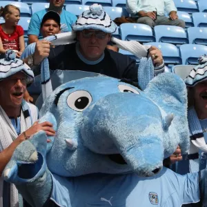 Coventry City FC: Sky Blue Sam and Fans Celebrate at Ricoh Arena during Coventry City vs Ipswich Town in Championship (09-08-2009) Coventry City FC: Sky Blue Sam and Fans Celebrate at Ricoh Arena during Coventry City vs Ipswich Town in Championship (09-08-2009)