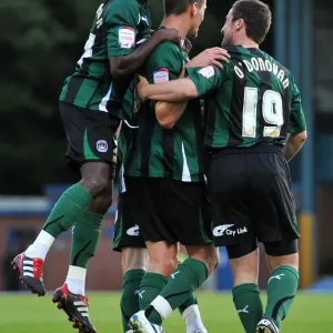 Coventry City FC: Roy O'Donovan's Euphoric Goal Celebration with Bigirimana and Jutkiewicz vs Bury (Carling Cup Round 1, 2011) Coventry City FC: Roy O'Donovan's Euphoric Goal Celebration with Bigirimana and Jutkiewicz vs Bury (Carling Cup Round 1, 2011)