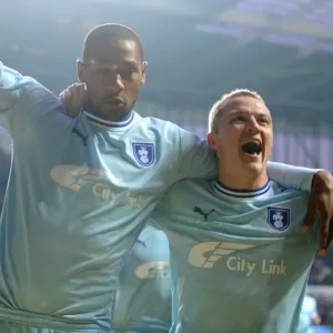 Coventry City FC: Clive Platt and Gary McSheffrey's Jubilant Moment after Scoring Second Goal vs Southampton (Npower Championship, 05-11-2011) Coventry City FC: Clive Platt and Gary McSheffrey's Jubilant Moment after Scoring Second Goal vs Southampton (Npower Championship, 05-11-2011)