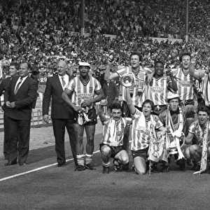 Coventry City FC: FA Cup Victory - Celebrating with the Trophy after a Thrilling 3-2 Win over Tottenham Hotspur at Wembley Stadium (1987)