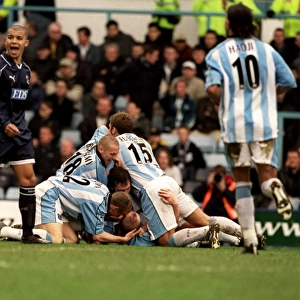 Coventry City FC: John Hartson's Euphoric Goal Celebration vs. Derby County Amid Deon Burton's Disappointment (31-03-2001)
