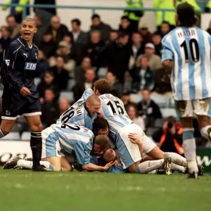 Coventry City FC: John Hartson's Euphoric Goal Celebration vs. Derby County Amid Deon Burton's Disappointment (31-03-2001) Coventry City FC: John Hartson's Euphoric Goal Celebration vs. Derby County Amid Deon Burton's Disappointment (31-03-2001)