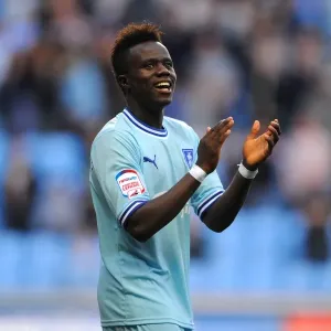Coventry City FC's Gael Bigirimana Celebrates Championship Victory Over Derby County (10-09-2011) Coventry City FC's Gael Bigirimana Celebrates Championship Victory Over Derby County (10-09-2011)