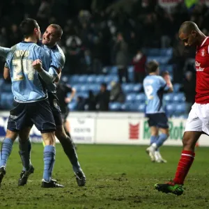 Coventry City FC's James McPake: Celebrating Championship Victory Over Nottingham Forest at Ricoh Arena (09-02-2010) Coventry City FC's James McPake: Celebrating Championship Victory Over Nottingham Forest at Ricoh Arena (09-02-2010)
