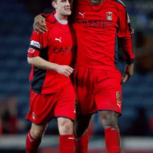 Coventry City Football Club: Michael Doyle and Dele Adebola Celebrate FA Cup Upset Against Blackburn Rovers (05-01-2008) Coventry City Football Club: Michael Doyle and Dele Adebola Celebrate FA Cup Upset Against Blackburn Rovers (05-01-2008)