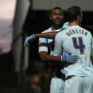 Coventry City: Johnson and Webster Celebrate Goal Against Port Vale in Sky Bet League One Coventry City: Johnson and Webster Celebrate Goal Against Port Vale in Sky Bet League One