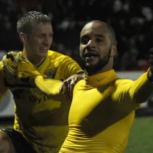 Coventry City: McGoldrick and Baker Celebrate Goal in Npower League One Match vs Stevenage (December 2012) Coventry City: McGoldrick and Baker Celebrate Goal in Npower League One Match vs Stevenage (December 2012)