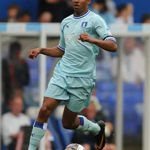 Coventry City vs Birmingham City: Cyrus Christie in Action - Npower Championship Match, August 13, 2011