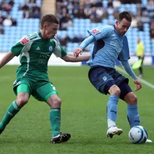 Coventry City vs. Peterborough United: Championship Clash at Ricoh Arena - McIndoe vs. Coutts (December 2009)