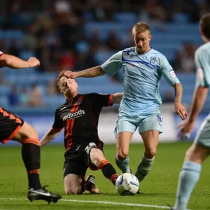 Coventry City vs Sheffield United: Clash at Ricoh Arena - Carl Baker vs Stephen Quinn: Intense Battle Coventry City vs Sheffield United: Clash at Ricoh Arena - Carl Baker vs Stephen Quinn: Intense Battle