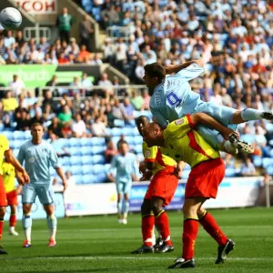 Coventry City vs Watford: Lukas Jutkiewicz's Determined Header at Ricoh Arena (Npower Football League Championship, 20-08-2011) Coventry City vs Watford: Lukas Jutkiewicz's Determined Header at Ricoh Arena (Npower Football League Championship, 20-08-2011)