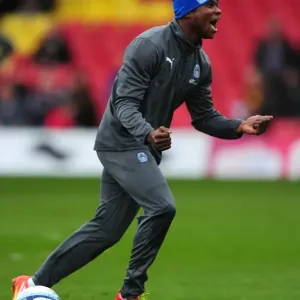 Coventry City's Alex Nimely: Uncontainable Excitement During Warm-Up Ahead of Watford Clash (Npower Championship, 17-03-2012) Coventry City's Alex Nimely: Uncontainable Excitement During Warm-Up Ahead of Watford Clash (Npower Championship, 17-03-2012)