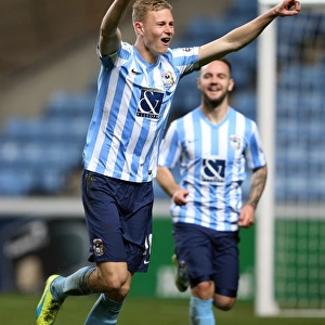 Coventry City's Andy Rose Celebrates First Goal Against Bradford City in Sky Bet League One at Ricoh Arena