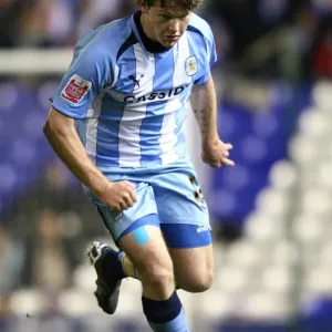 Coventry City's Aron Gunnarsson in Action against Birmingham City in Championship Clash at St. Andrews Stadium (03-11-2008) Coventry City's Aron Gunnarsson in Action against Birmingham City in Championship Clash at St. Andrews Stadium (03-11-2008)