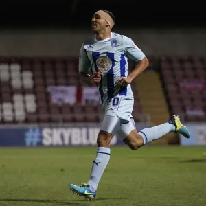 Coventry City's Callum Wilson: Celebrating Glory Over Walsall in Sky Bet League One (05-03-2014, Sixfields Stadium) Coventry City's Callum Wilson: Celebrating Glory Over Walsall in Sky Bet League One (05-03-2014, Sixfields Stadium)