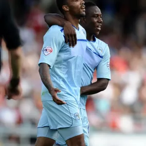 Coventry City's Callum Wilson Scores His Second Goal Against Bristol City in Sky Bet League One (August 11, 2013) Coventry City's Callum Wilson Scores His Second Goal Against Bristol City in Sky Bet League One (August 11, 2013)
