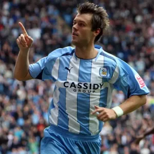 Coventry City FC Print: Elliot Ward Penalty Goal Celebration Coventry City FC Print: Elliot Ward Penalty Goal Celebration