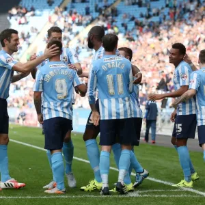 Coventry City's Euphoric Moment: Adam Armstrong's Game-Winning Goal in Sky Bet League One Against Chesterfield (Ricoh Arena) Coventry City's Euphoric Moment: Adam Armstrong's Game-Winning Goal in Sky Bet League One Against Chesterfield (Ricoh Arena)