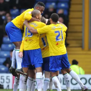 Coventry City's Euphoric Moment: Celebrating the Second Goal Against Bury in Npower League One (February 16, 2013 - Gigg Lane) Coventry City's Euphoric Moment: Celebrating the Second Goal Against Bury in Npower League One (February 16, 2013 - Gigg Lane)