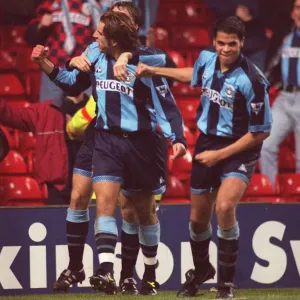 Print of Coventry City's 1990s FA Carling Premiership Winning Goal Print of Coventry City's 1990s FA Carling Premiership Winning Goal