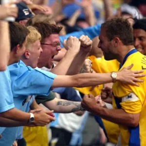 Coventry City's John Eustace and Ecstatic Fans Celebrate Winning Goal vs. Reading (August 17, 2002) Coventry City's John Eustace and Ecstatic Fans Celebrate Winning Goal vs. Reading (August 17, 2002)